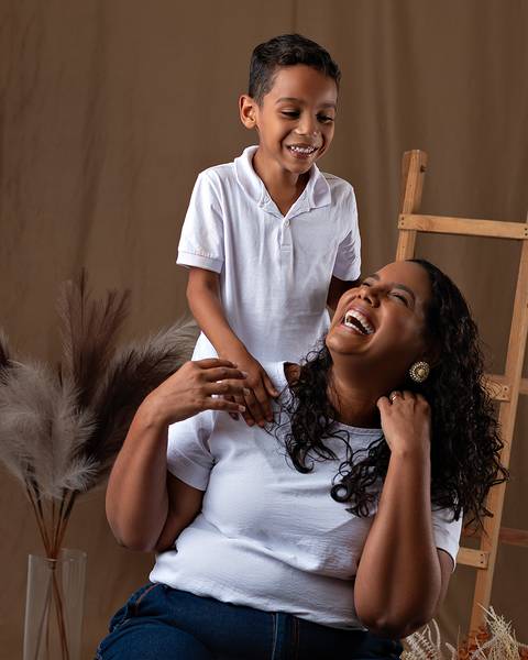 Ensaio de Dia das Mães em estúdio'