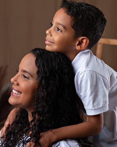 Ensaio de Dia das Mães em estúdio'