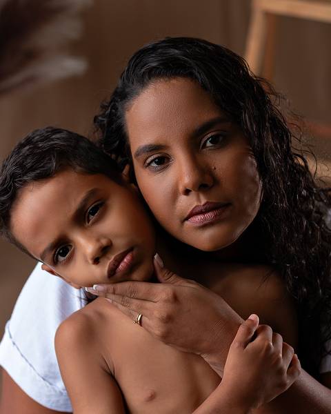 Ensaio de Dia das Mães em estúdio'