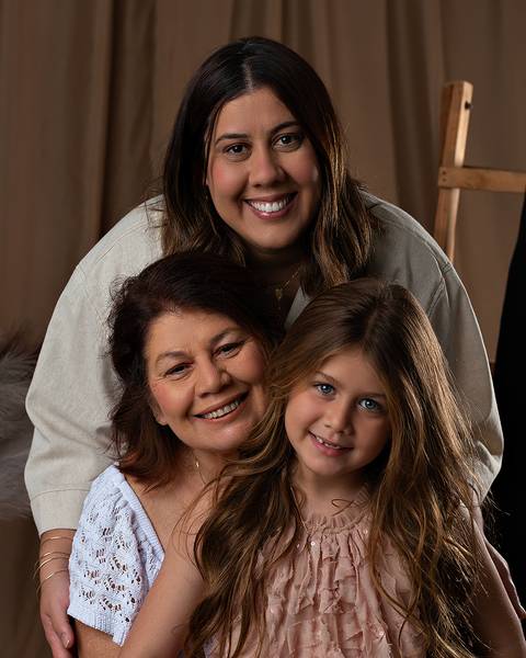 Ensaio de Dia das Mães em estúdio'