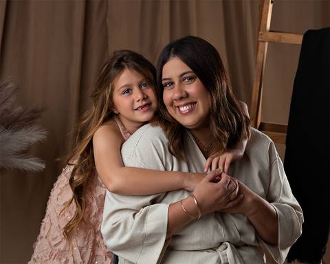 Ensaio de Dia das Mães em estúdio'