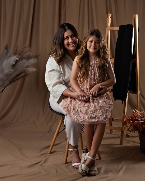 Ensaio de Dia das Mães em estúdio'