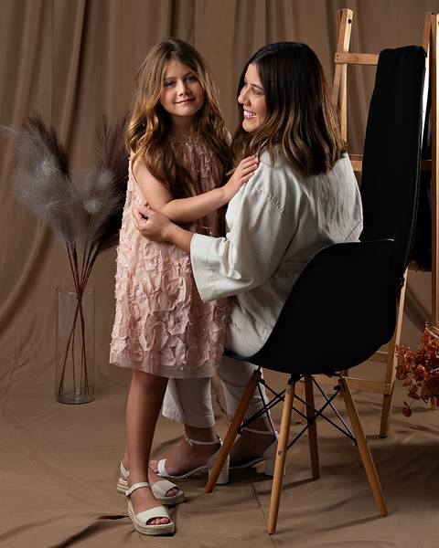 Ensaio de Dia das Mães em estúdio'