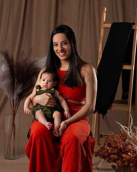 Ensaio de Dia das Mães de Bebê'