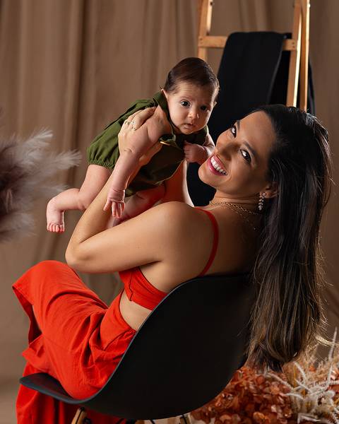 Ensaio de Dia das Mães de Bebê'