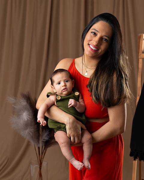 Ensaio de Dia das Mães de Bebê'