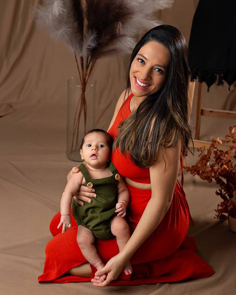 Ensaio de Dia das Mães de Bebê'