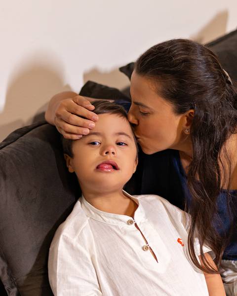 Ensaio de Dia das Mães em estúdio'