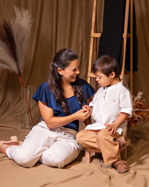 Ensaio de Dia das Mães em estúdio'