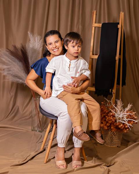 Ensaio de Dia das Mães em estúdio'