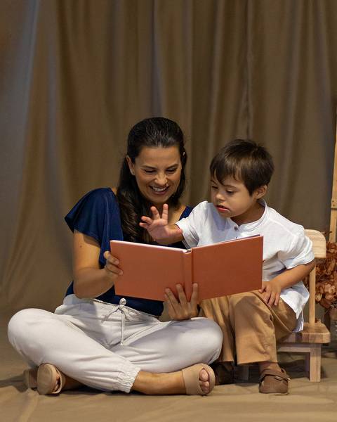 Ensaio de Dia das Mães em estúdio'
