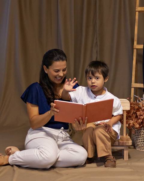 Ensaio de Dia das Mães em estúdio'