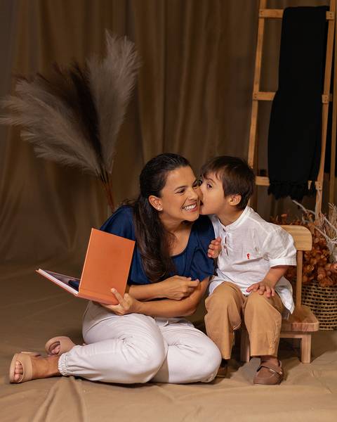 Ensaio de Dia das Mães em estúdio'