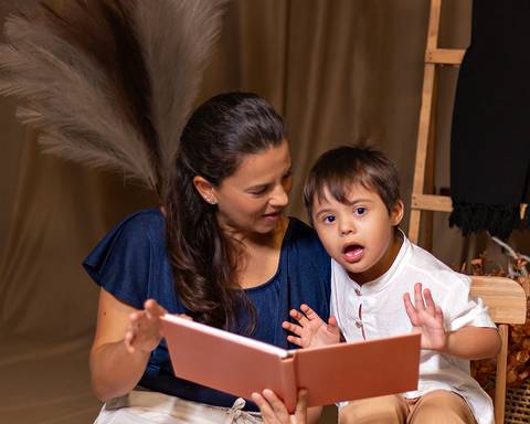 Ensaio de Dia das Mães em estúdio'