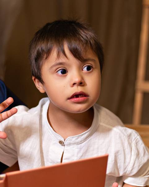 Ensaio de Dia das Mães em estúdio'