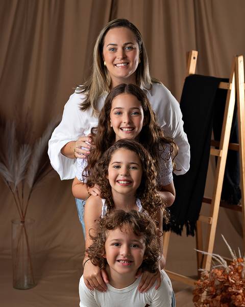 Ensaio de Dia das Mães em estúdio'