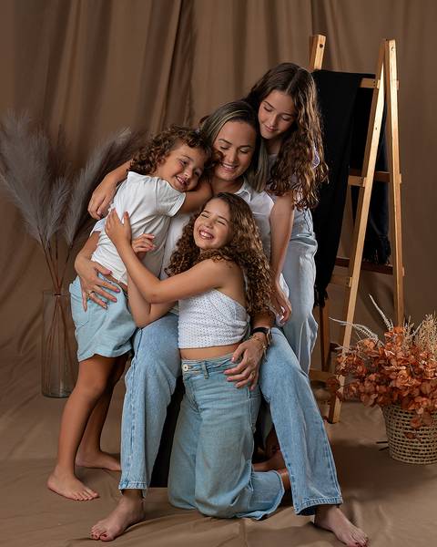 Ensaio de Dia das Mães em estúdio'