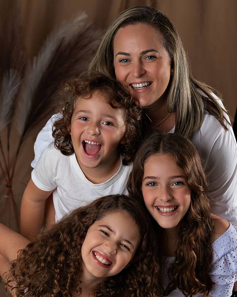 Ensaio de Dia das Mães em estúdio'