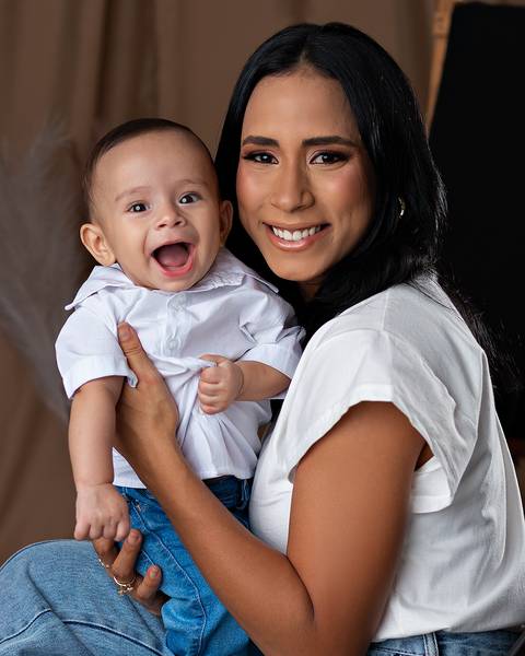 Ensaio de Dia das Mães em estúdio Amoradia Foto'