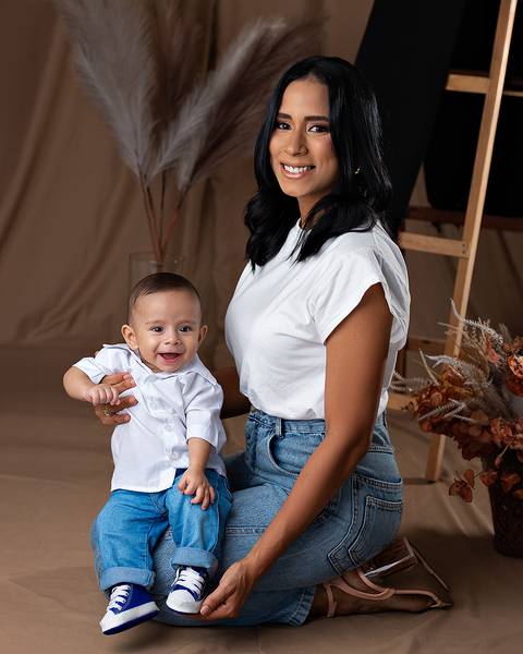 Ensaio de Dia das Mães em estúdio Amoradia Foto'