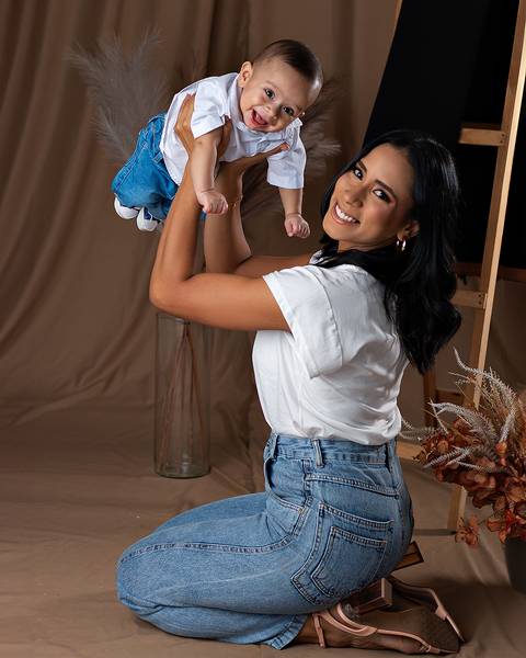 Ensaio de Dia das Mães em estúdio Amoradia Foto'