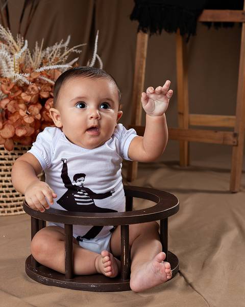 Ensaio de Dia das Mães com mãe e bebê'