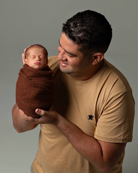 Ensaio de recém-nascido em estúdio em Natal/RN'