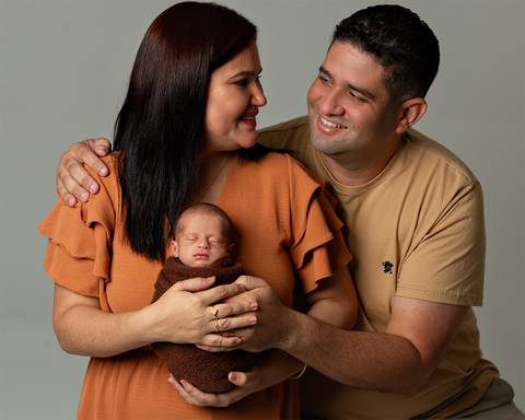 Ensaio de recém-nascido em estúdio em Natal/RN'