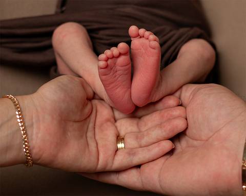 Ensaio de recém-nascido em estúdio em Natal/RN'