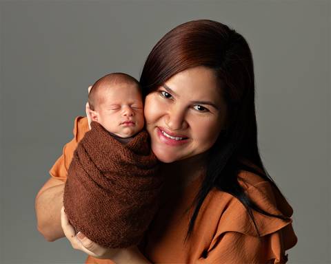 Ensaio de recém-nascido em estúdio em Natal/RN'