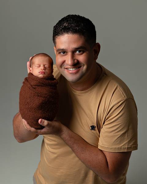 Ensaio de recém-nascido em estúdio em Natal/RN'