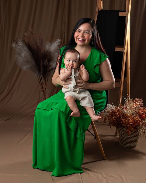 Ensaio de Dia das mães com mãe e bebê em Natal/RN'