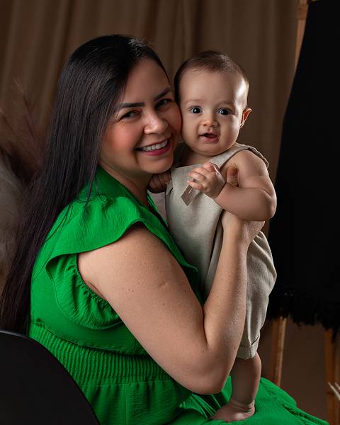 Ensaio de Dia das mães com mãe e bebê em Natal/RN'