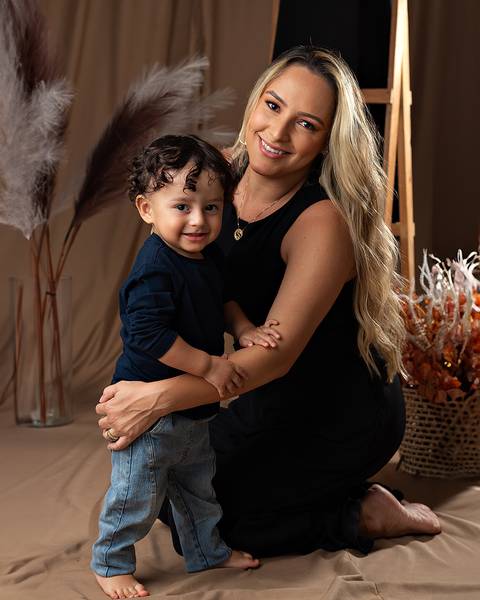 Dia das Mães com fotos em estúdio'