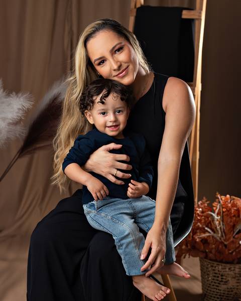 Dia das Mães com fotos em estúdio'