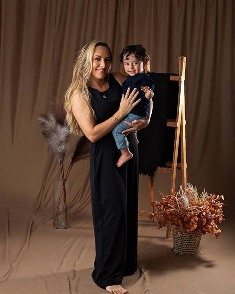 Dia das Mães com fotos em estúdio'