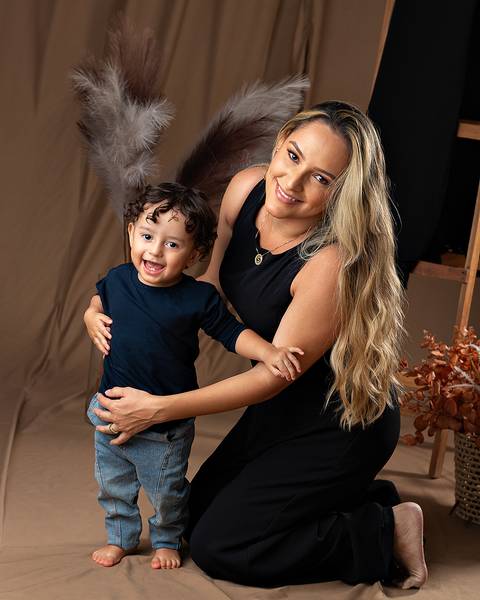 Dia das Mães com fotos em estúdio'