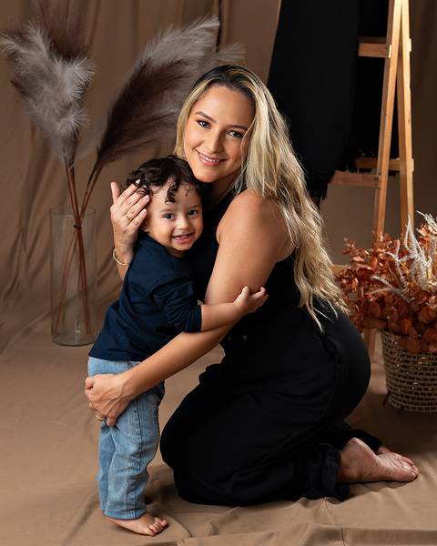 Dia das Mães com fotos em estúdio'