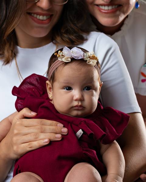 Ensaio de Dia das Mães de mãe e bebê'