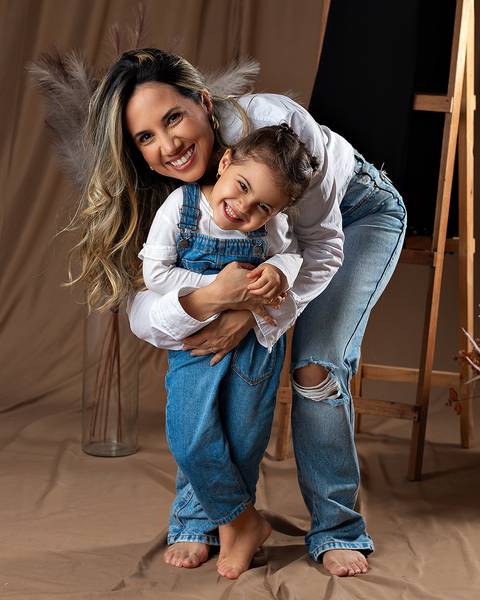 Ensaio de Dia das Mães de Mãe e Filha'