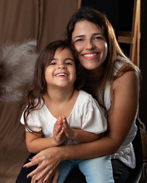 Ensaio de Dia das Mães em estúdio'