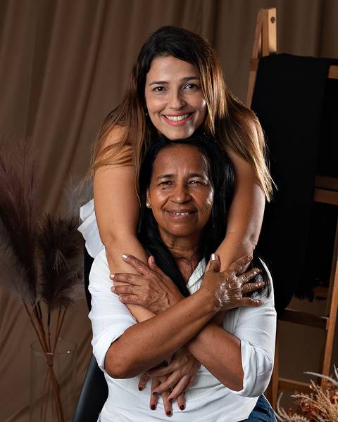 Ensaio de Dia das Mães em estúdio'