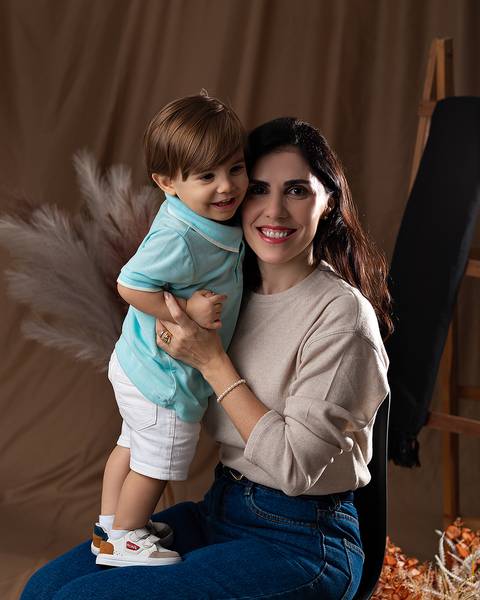 Ensaio de Dia das mães, mãe e filhos.'