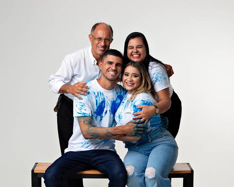 Ensaio de revelação de sexo do bebê em estúdio em natal/RN'