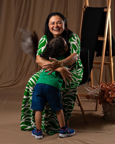 Ensaio de Dia das Mães em estúdio'