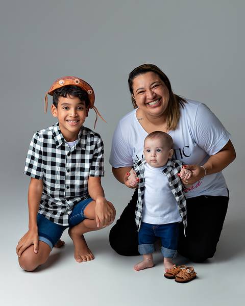 Ensaio de acompanhamento do bebê'