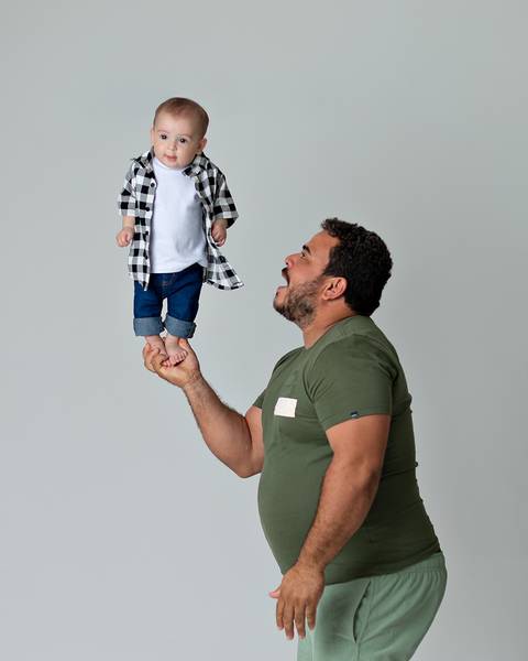 Ensaio de acompanhamento do bebê'