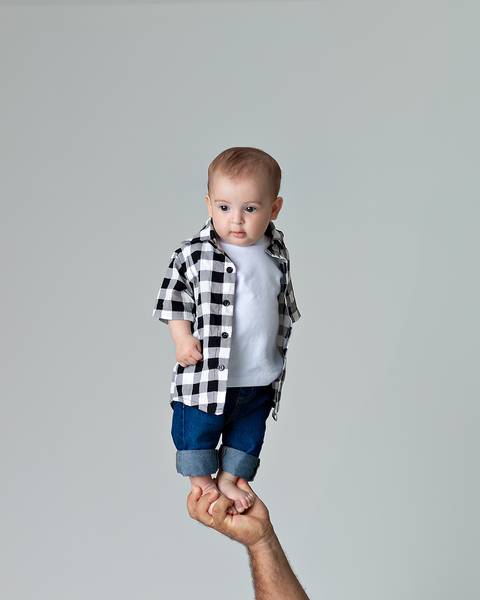 Ensaio de acompanhamento do bebê'