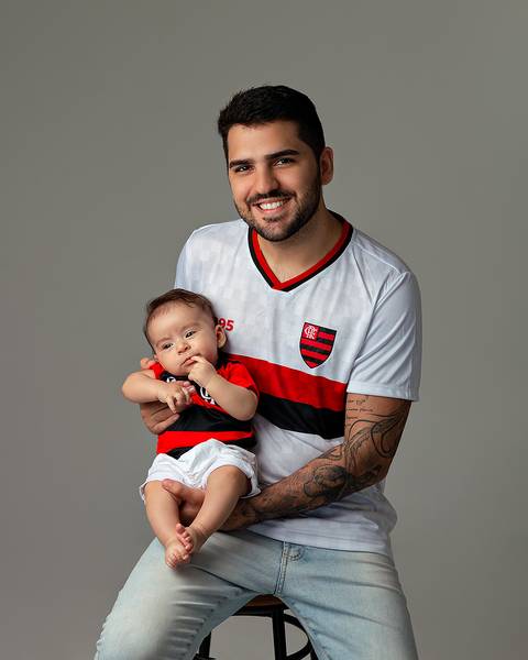 Ensaio de bebê em estúdio. Acompanhamento de 3 meses'