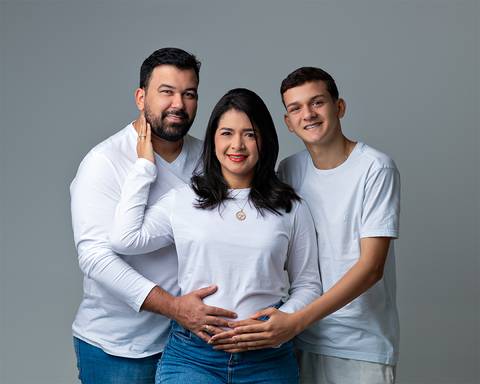 Ensaio de Revelação de Sexo em estúdio'